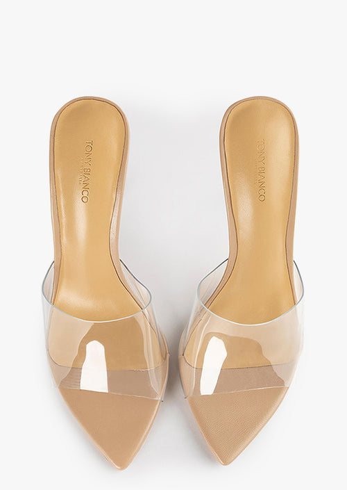 Marley Clear Vinylite/Skin Heels