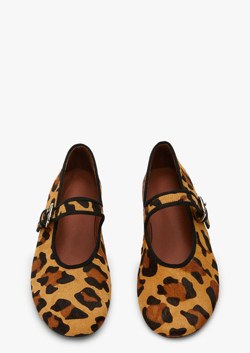 Meadow Leopard Pony Flats