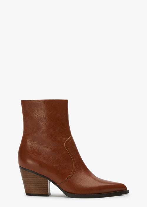 Paige Toffee Como Ankle Boots