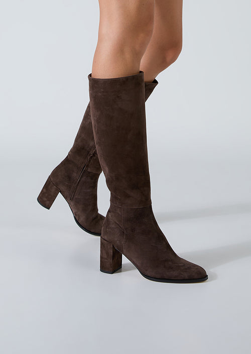 Palace Espresso Suede Calf Boots