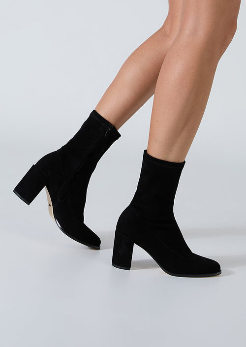 Persia Black Hudson Suede Ankle Boots