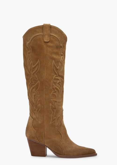 Petra Storm Cameo Suede Calf Boots