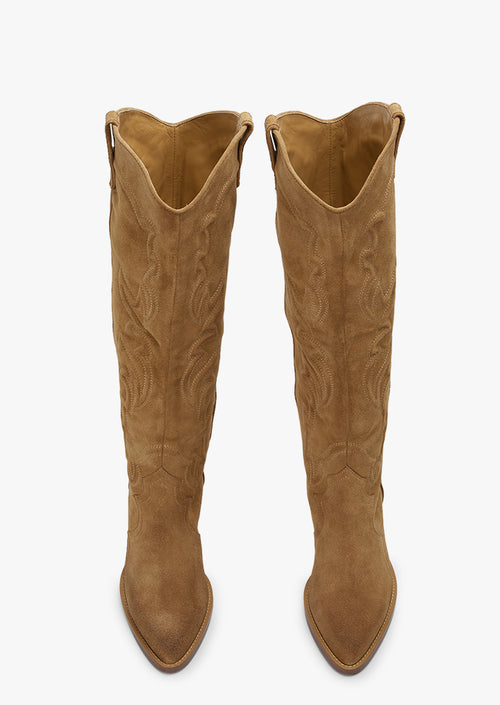 Petra Storm Cameo Suede Calf Boots