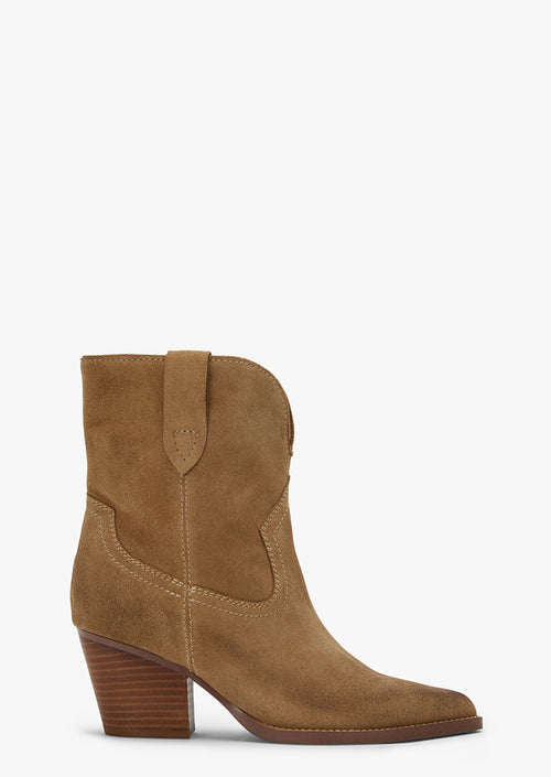 Psuedo Storm Cameo Suede Ankle Boots