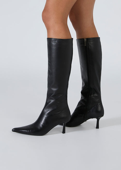 Quest Black Venice Calf Boots