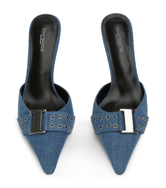 Samma Vintage Denim Heels | Heels | Tony Bianco USA | Tony Bianco