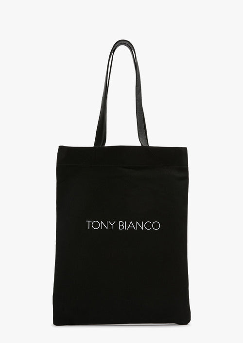 Sandro Black Canvas Tote Bag
