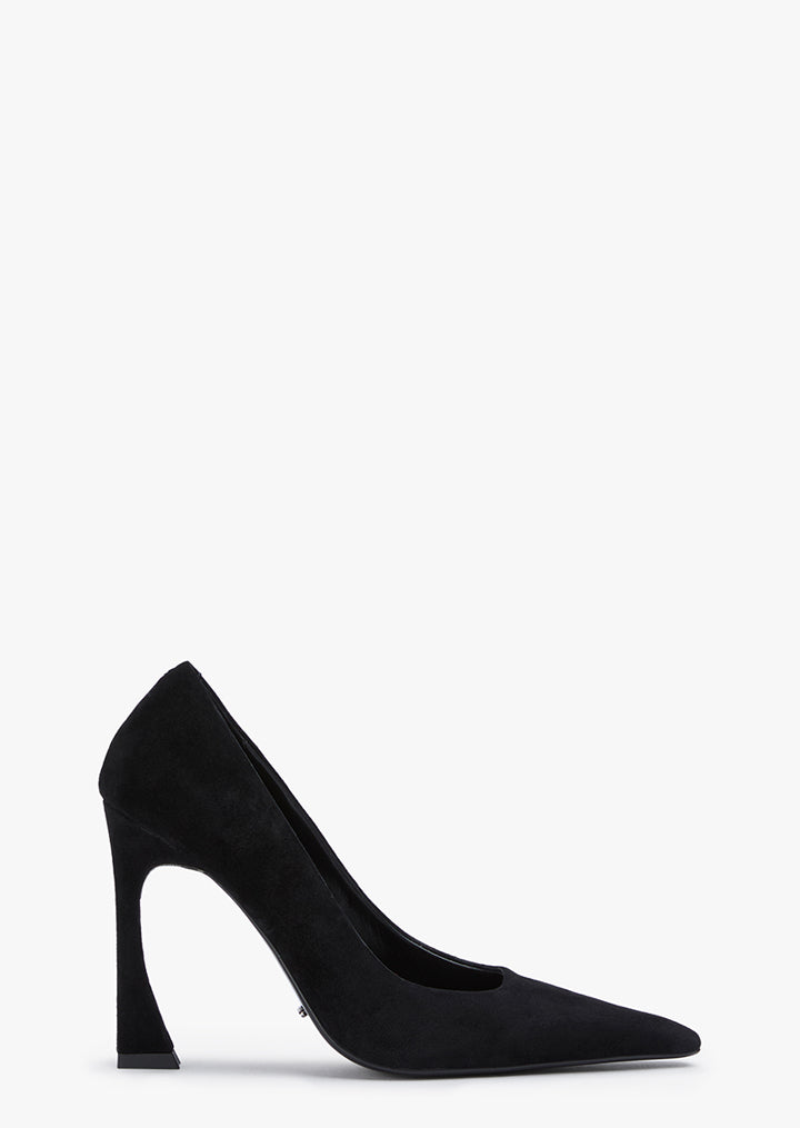 Tony Bianco Swish Black Suede In Black Suede