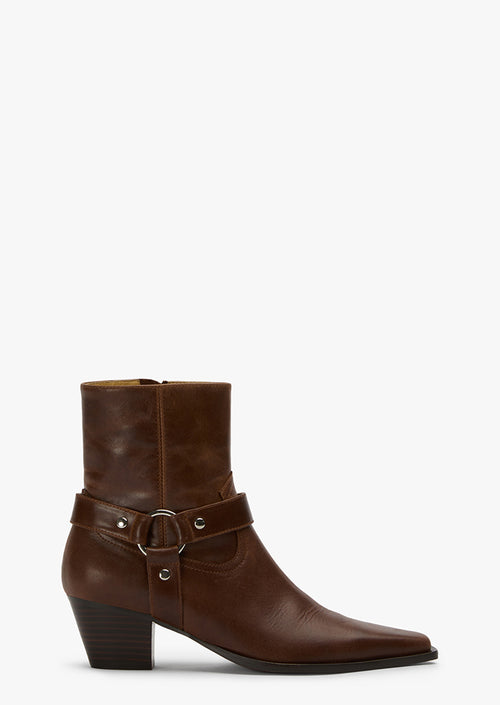 Teague Saddle Wax Ankle Boots