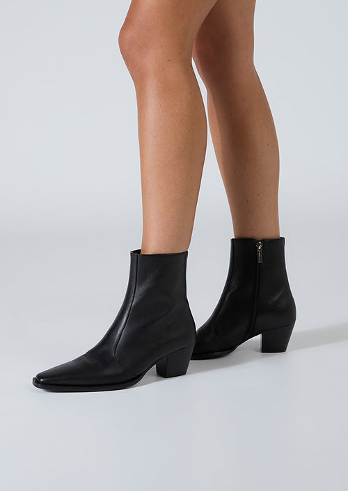 Trinity Black Como Ankle Boots