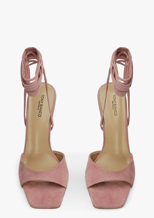 Viper Blossom Suede Heels