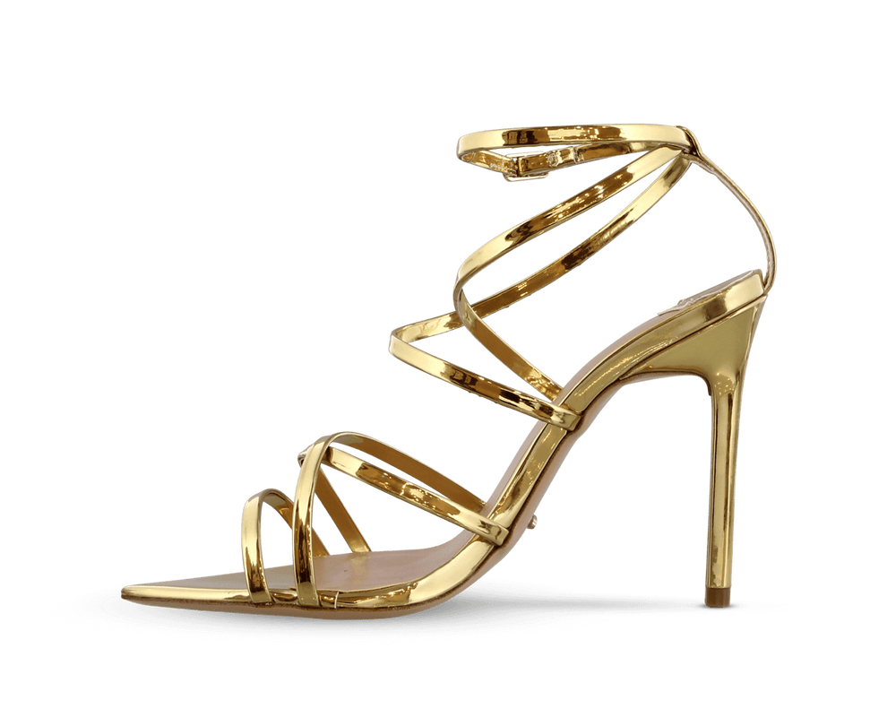 Marcy Gold Shine Heels | Heels | Tony 
