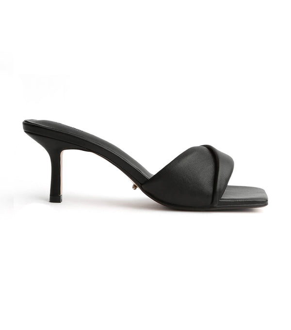 Alexa Black Nappa 6.5cm Heels | Heels | Tony Bianco A