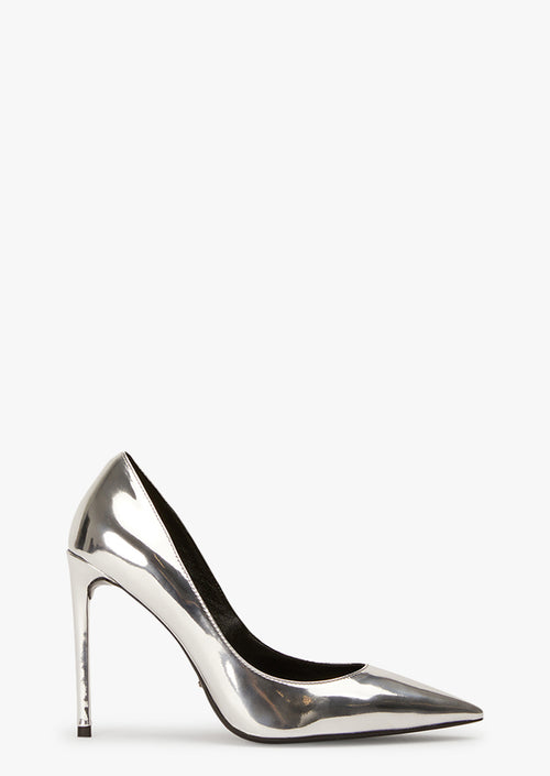 Anja Silver Shine Heels