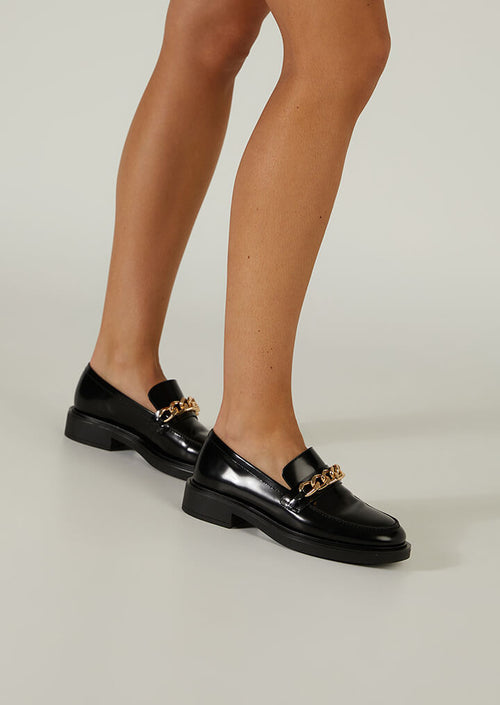 Candice Black Hi Shine Flats