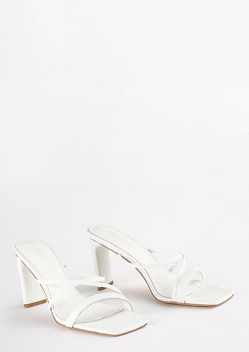 Classic White Nappa Heels