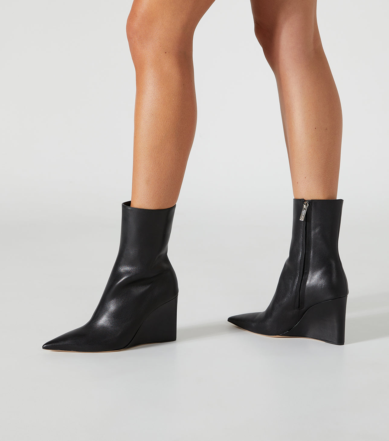 Dasha leather platform ankle boots