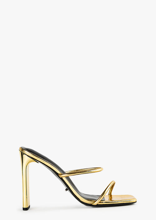 Florence Gold Foil Heels