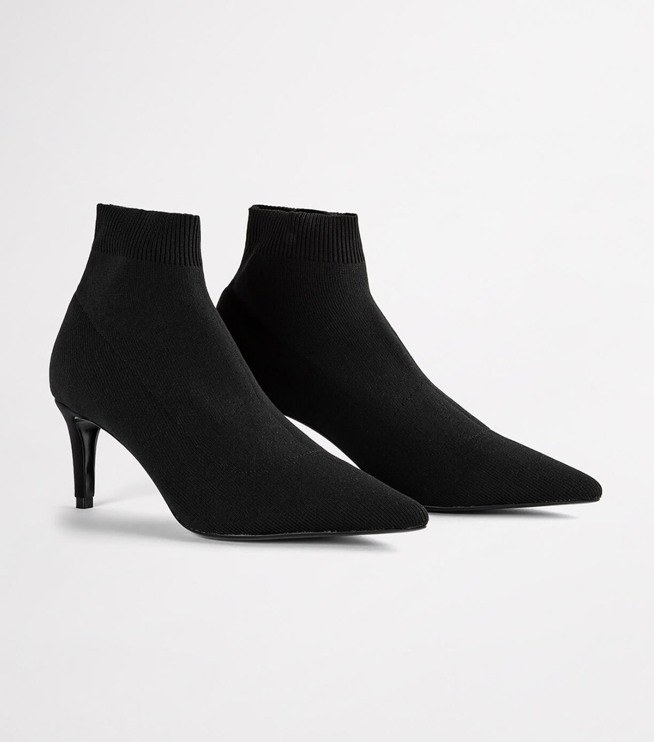 Black stretch high-heel ankle boots - Women's fashion | Stradivarius Georgia