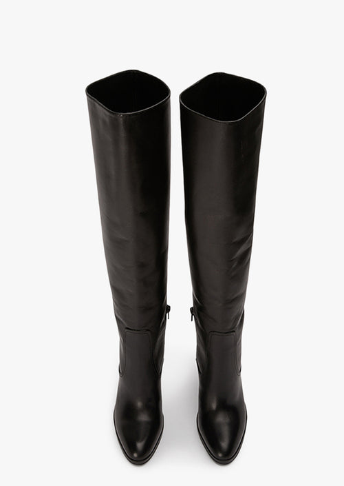 Hot Black Como Calf Boots