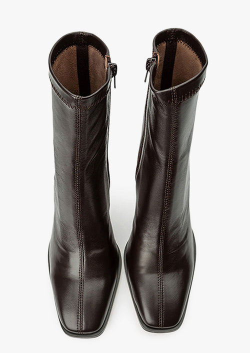 Rover Chocolate Nappa Ankle Boots