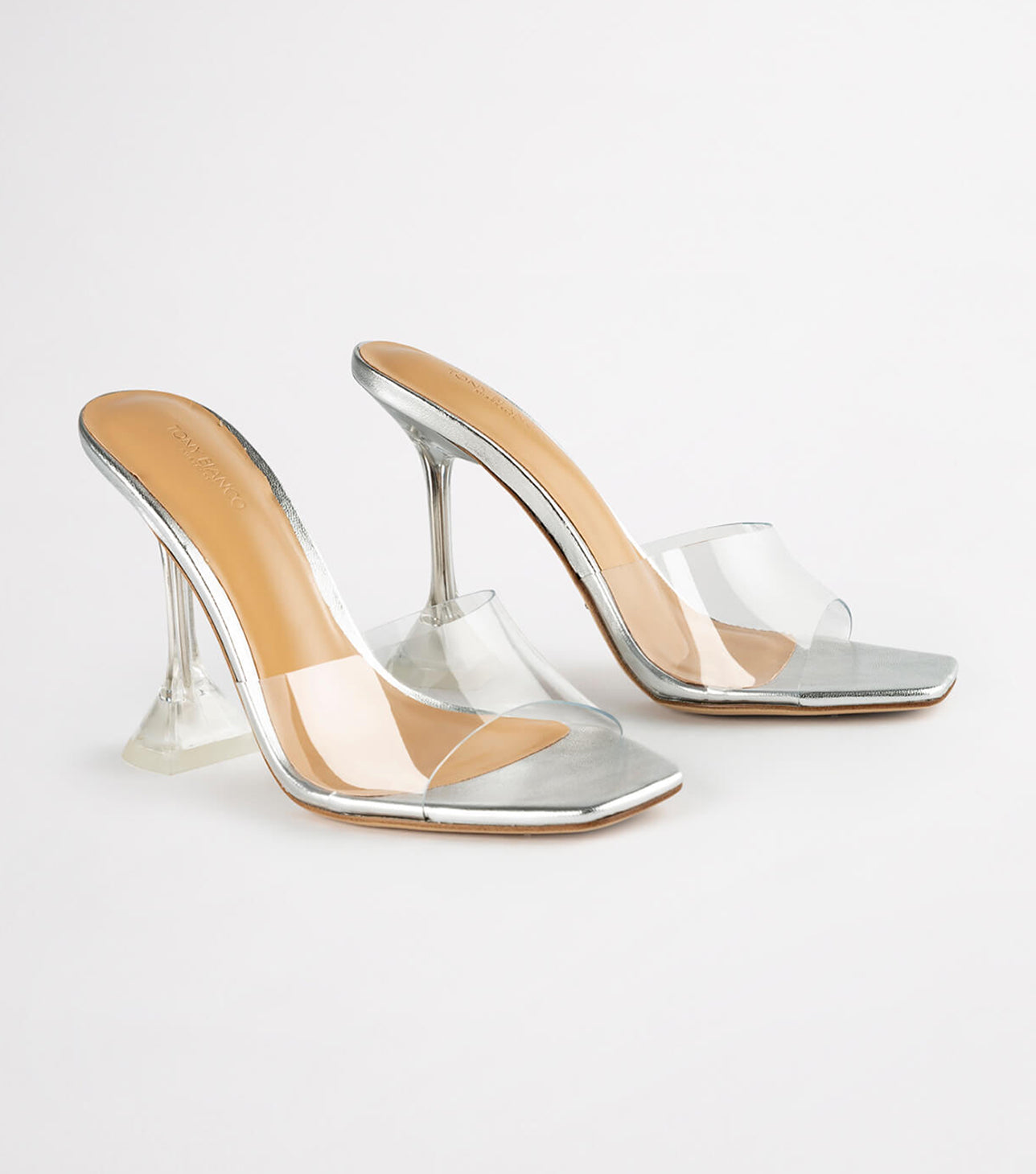 Serri Clear Vinylite/Silver Heels | Heels | Tony Bianco USA | Tony