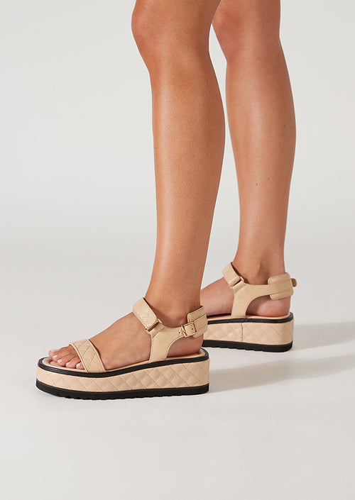 Zahara Beech Nappa Sandals