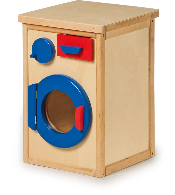 wooden play washing machine