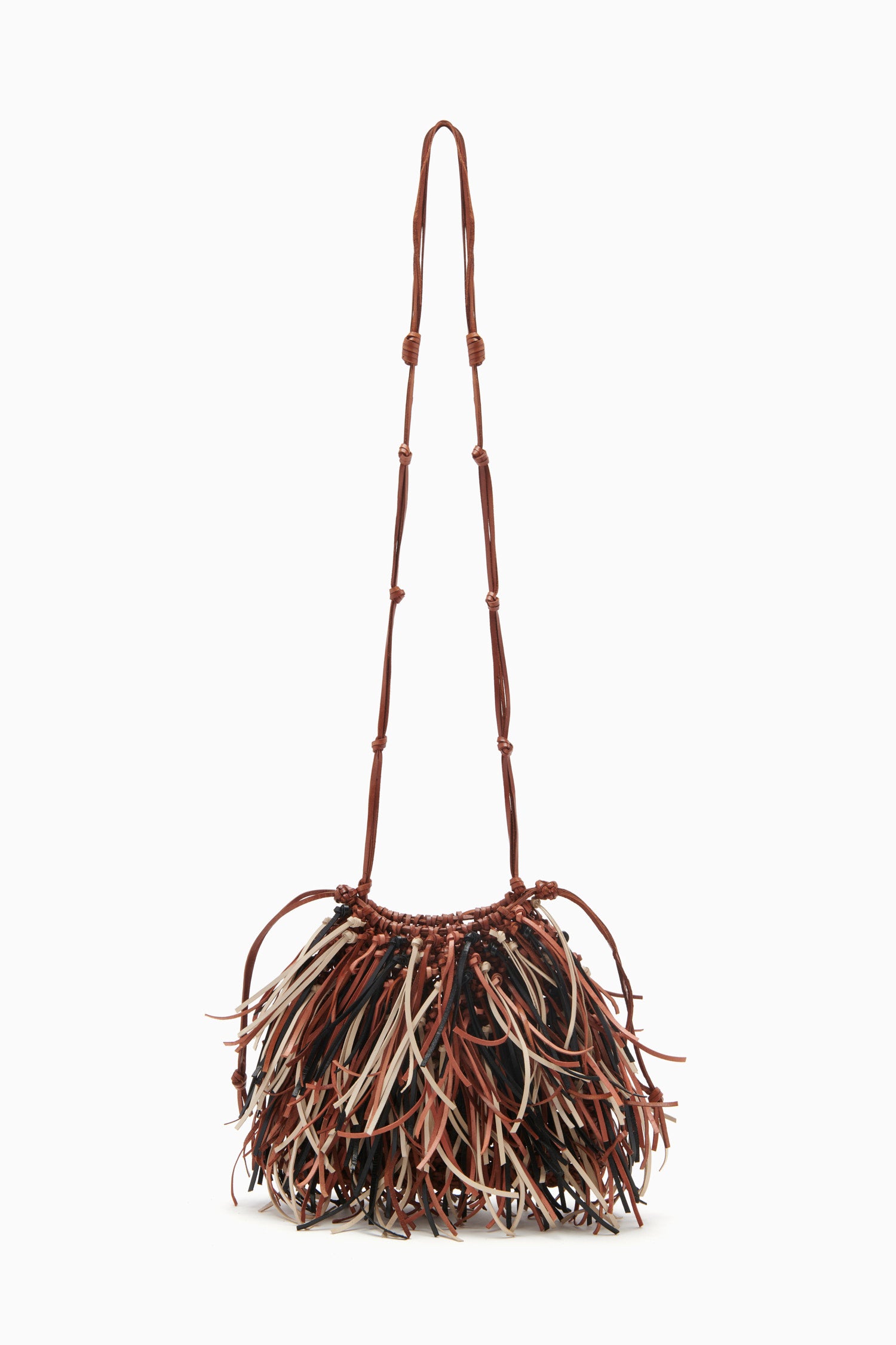 Ulla Johnson Valeria Fringe Crossbody In Driftwood