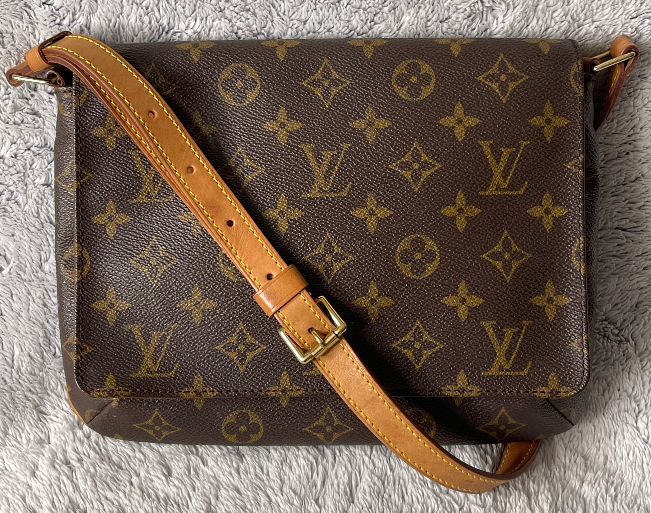 LOUIS VUITTON Monogram Musette Tango Shoulder Bag