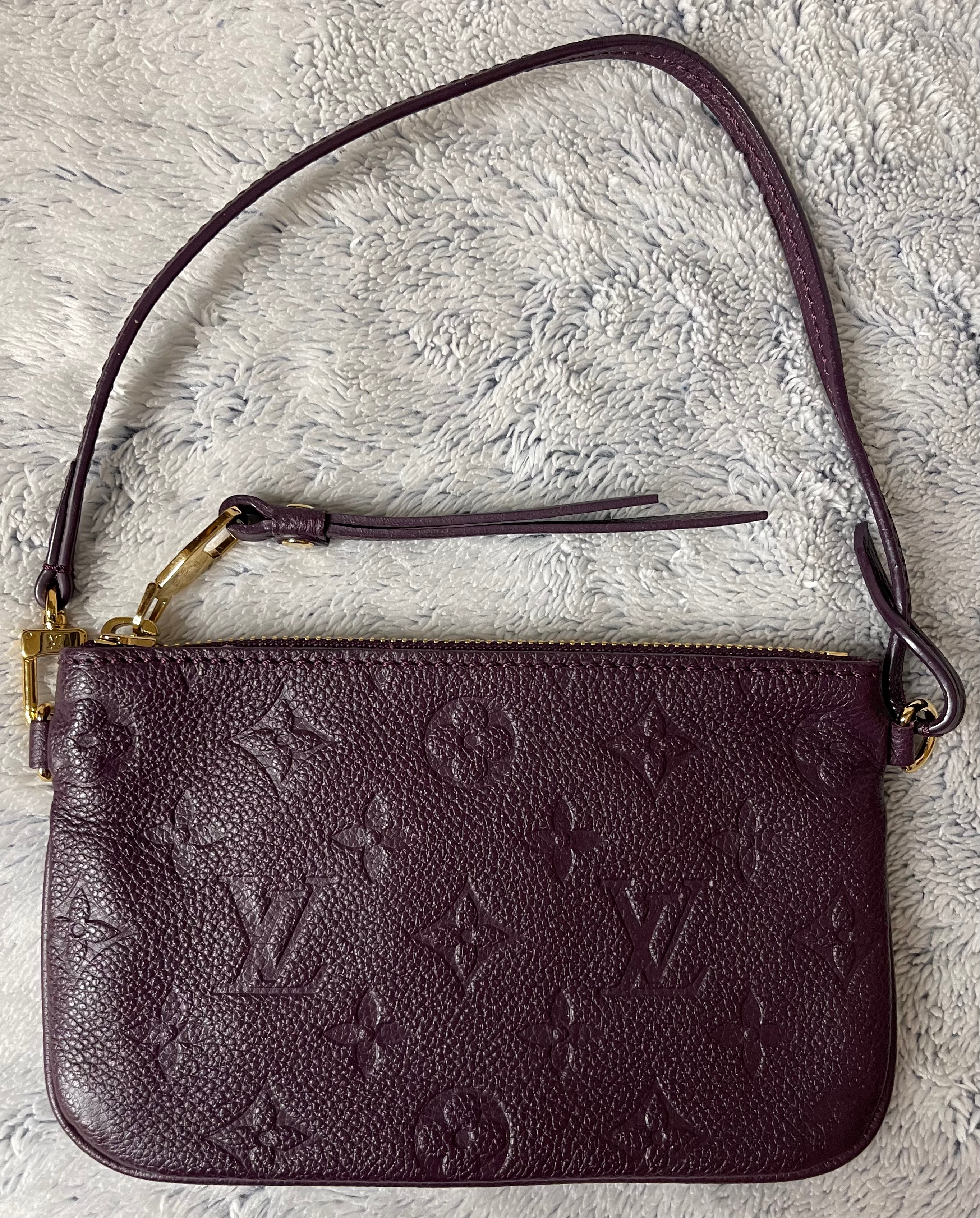 leather mini pochette