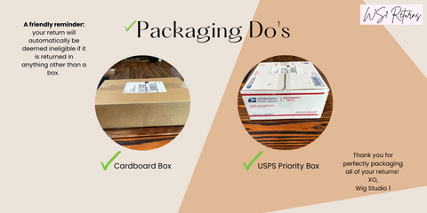 Return Packaging Dos
