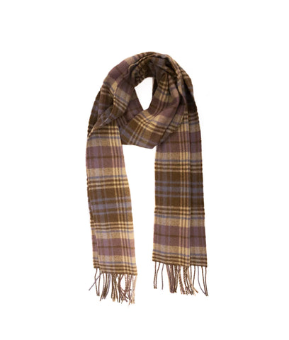 brown checked scarf