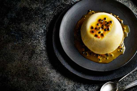 Passion fruit panna cotta