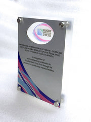 metal wall plaque for rugby world cup