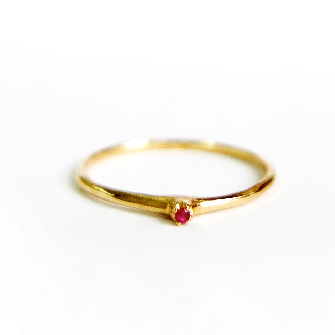 SALE - 14k Petite Ruby Ring