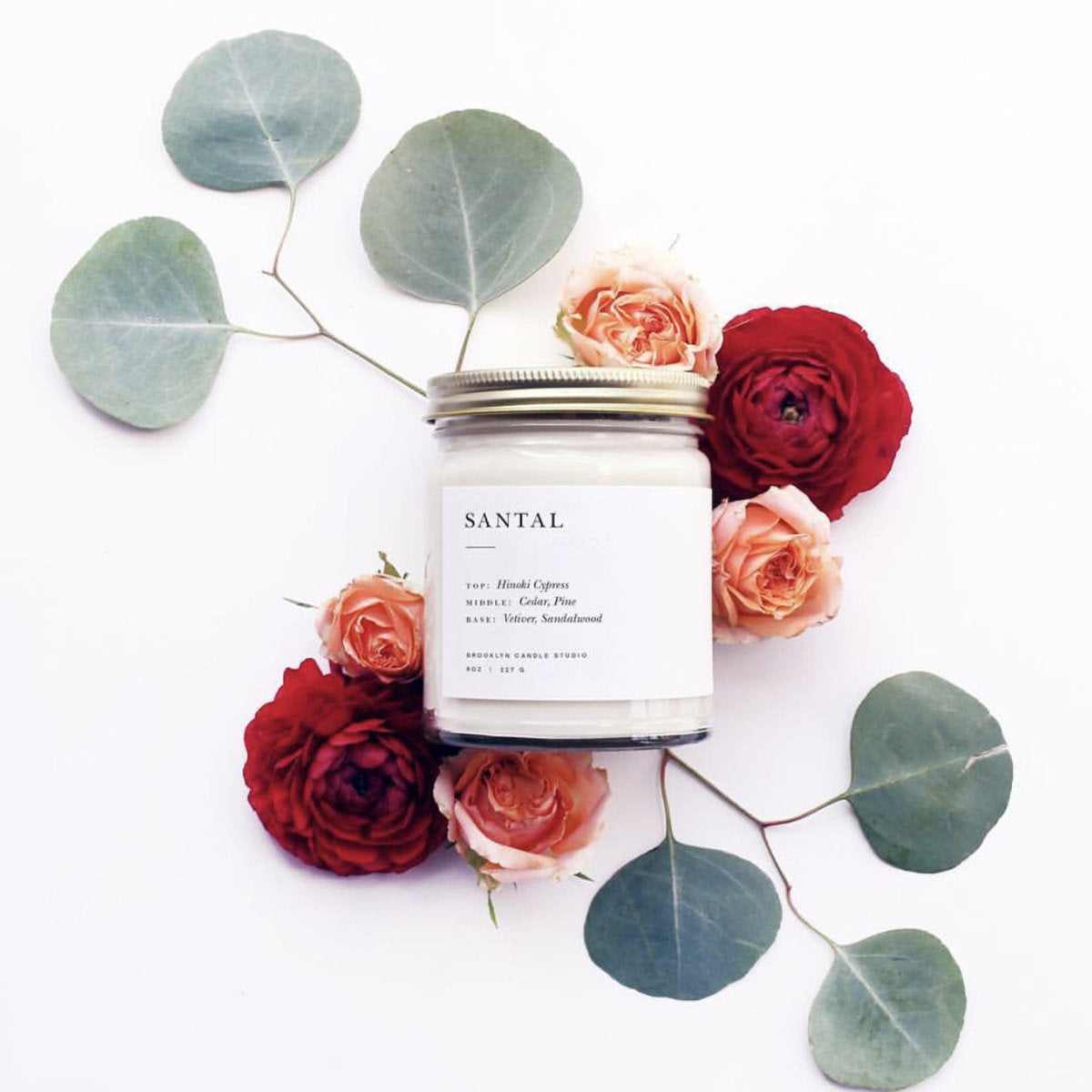 Santal Glass Candle - KESTREL