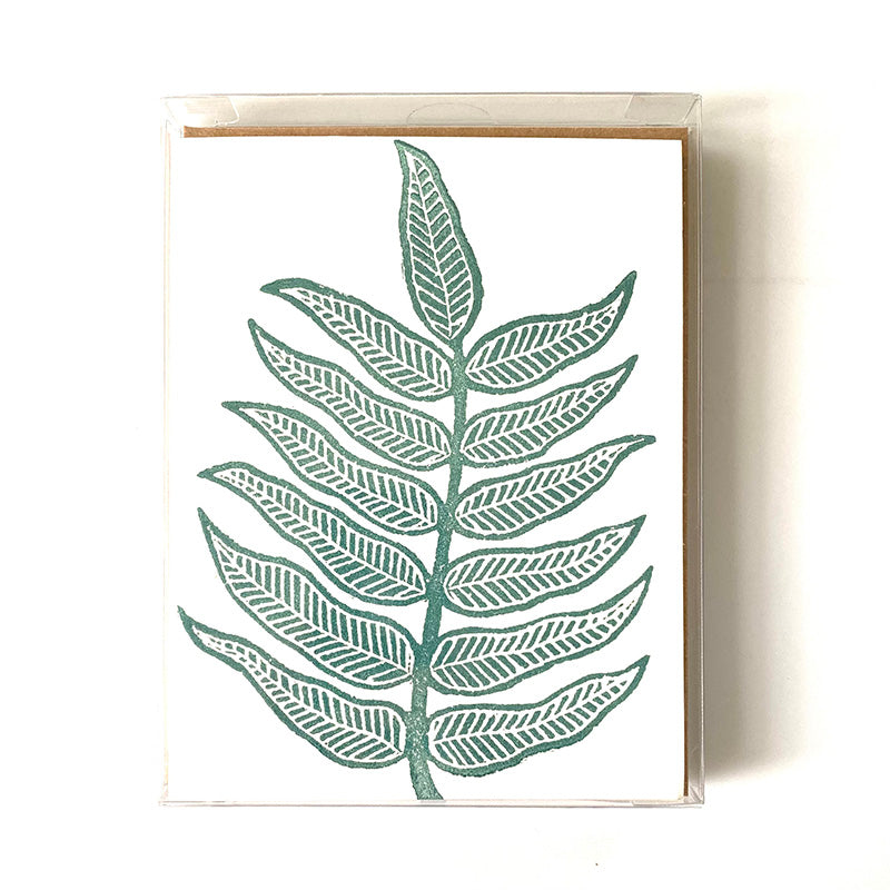 Watson Stationery Card Set (Block Ferns)