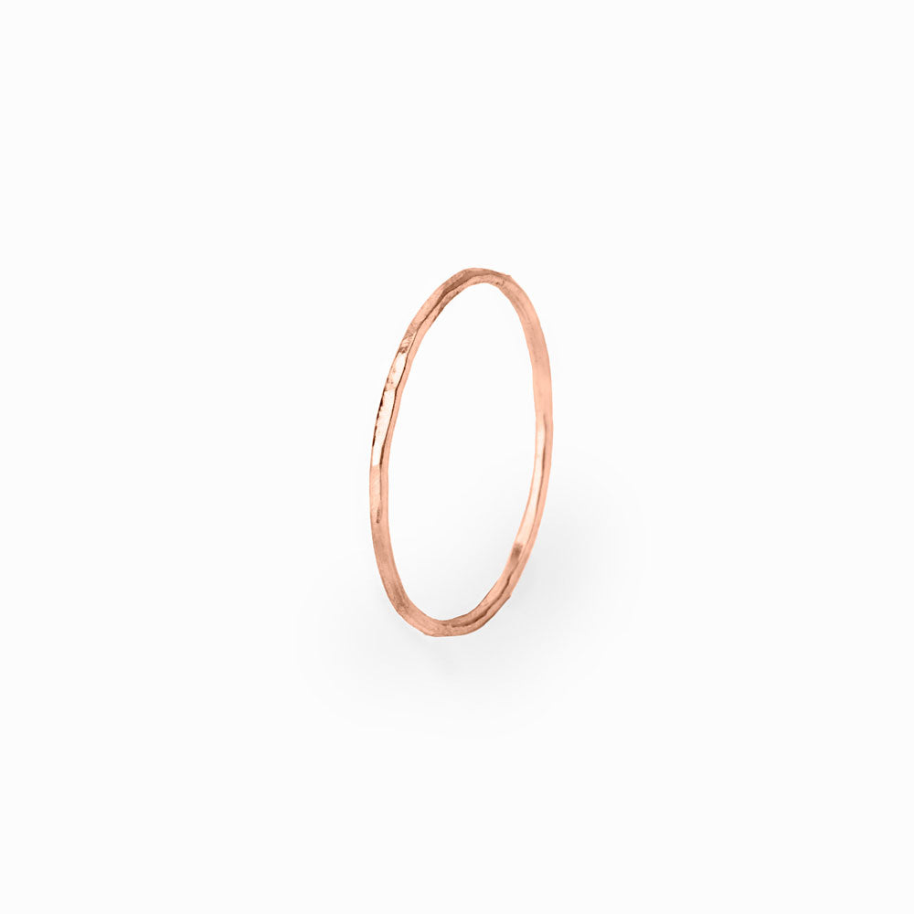 RG Hammered Stacking Ring