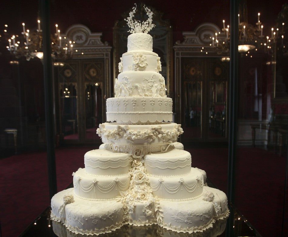 Kate Middleton's Eight-Tiered Wedding Cake Slice
