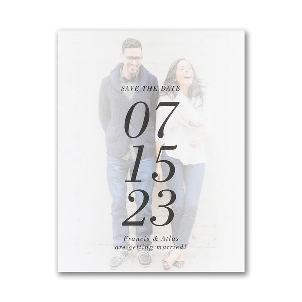 The Big Date - Save the Date Postcard