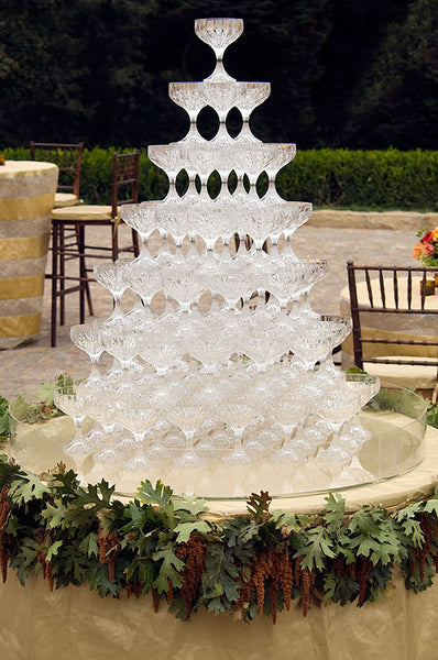 Colin Cowie Weddings Champagne Towers