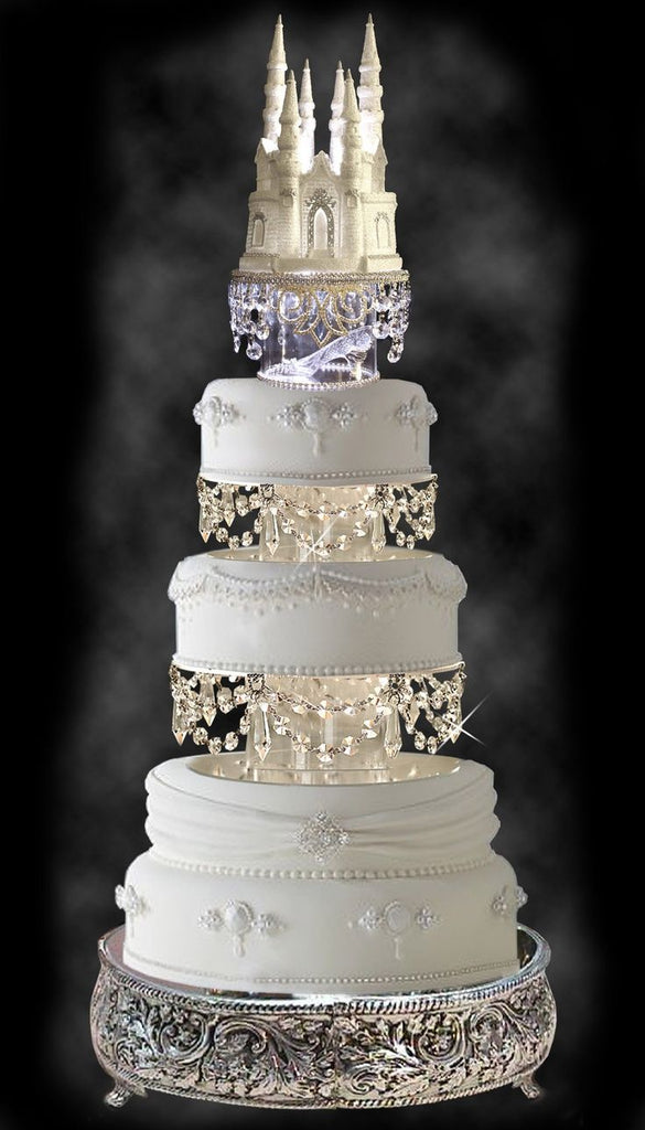 The Disney Castle and the Glass Slipper Fairy Tale Wedding Cake