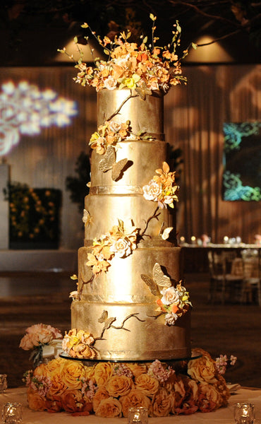 Gold Wedding Cake