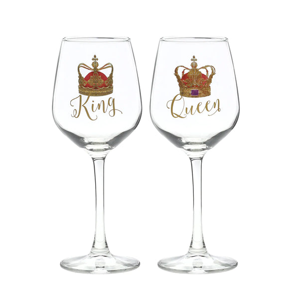 King & Queen Wine Glasses