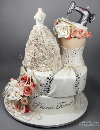 Wedding Gown Cake for Artist