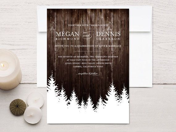 Winter Wedding Invitation