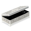 Personalized Silver Monogram Jewelry Box – Candy Cake Weddings Favors and Custom Gifts