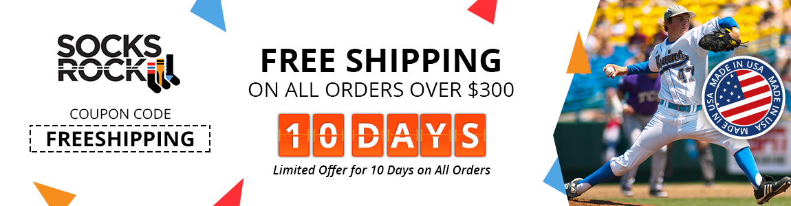 Free Shipping on Baseball Stirrups and Custom Socks