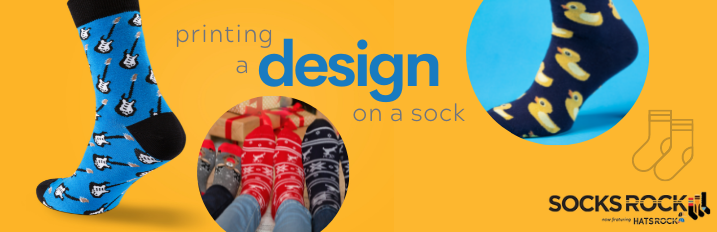 Sports Multi Logo Custom Printed Sock - Socks Rock